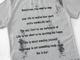 DAXUEN Distressed oversized crew neck t-shirt