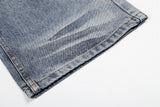 DAXUEN Distressed wide-leg denim jeans with a relaxed fit
