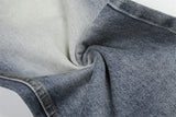 DAXUEN Distressed wide-leg denim jeans with a relaxed fit