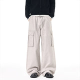 DAXUEN Wide-leg cargo pants with pockets