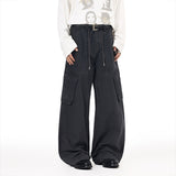 DAXUEN Wide-leg cargo pants with pockets