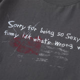 DAXUEN Distressed graphic short sleeve t-shirt