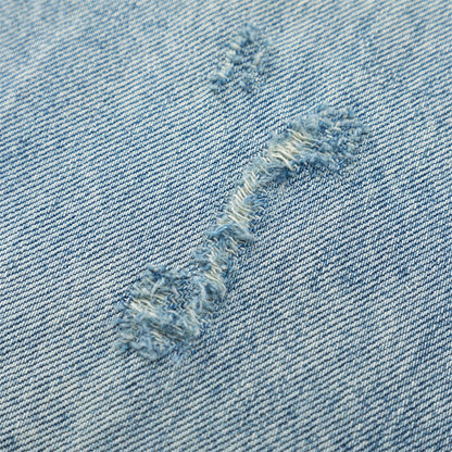 DAXUEN Light blue wide-leg denim jeans with gradient wash
