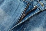 DAXUEN Light blue wide-leg denim jeans with gradient wash