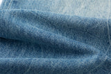 DAXUEN Light blue wide-leg denim jeans with gradient wash