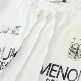 DAXUEN Deconstructed vintage graphic T-shirt