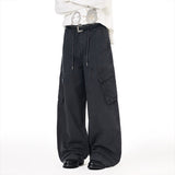 DAXUEN Wide-leg cargo pants with pockets