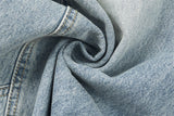DAXUEN Wide-leg denim jeans with a balloon-like silhouette