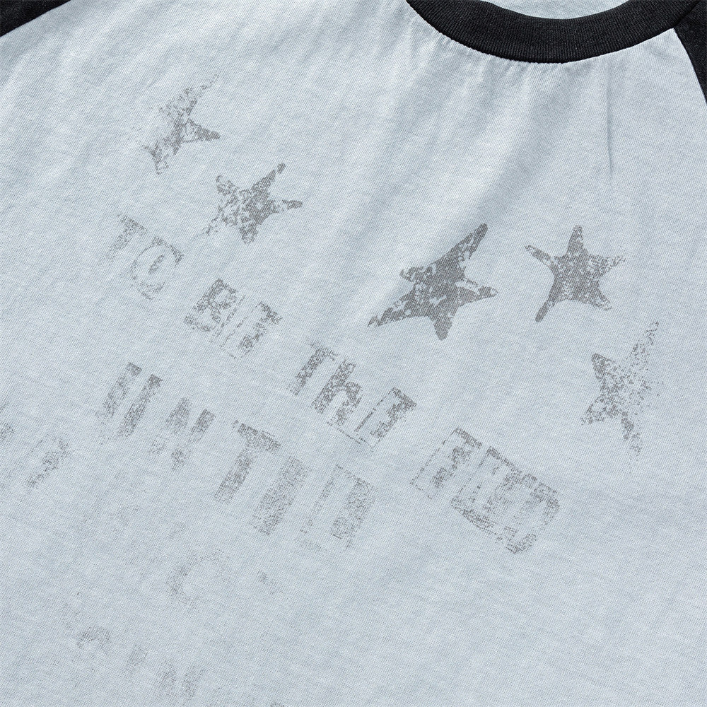 DAXUEN Short-sleeved raglan t-shirt with star print