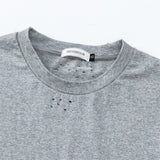 DAXUEN Men's short-sleeved loose fit t-shirt with distressed details