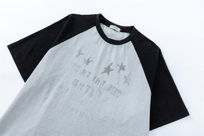 DAXUEN Short-sleeved raglan t-shirt with star print