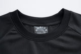 DAXUEN Black short-sleeved t-shirt with graphic print