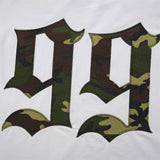DAXUEN Long-sleeved crew-neck t-shirt with camouflage sleeves