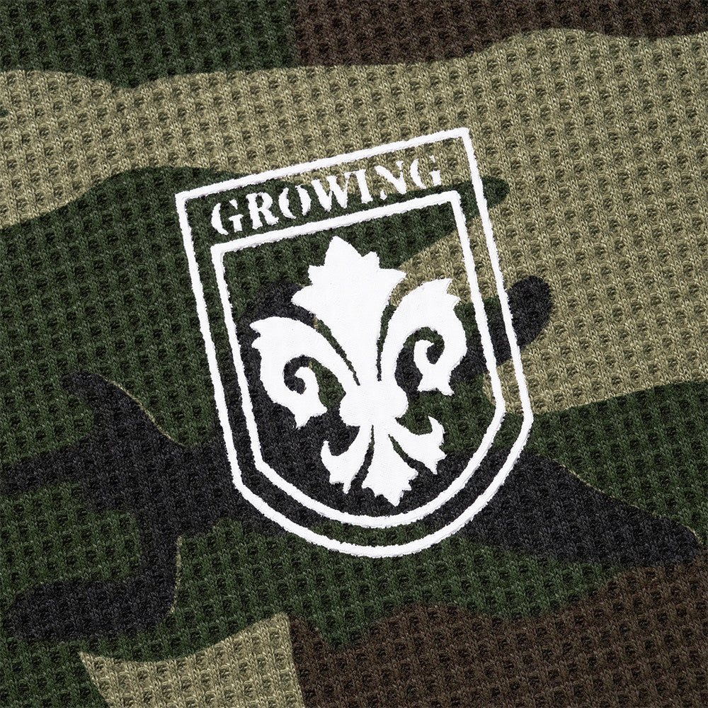 DAXUEN Camouflage long-sleeve top with graphics