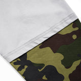 DAXUEN Long-sleeved crew-neck t-shirt with camouflage sleeves