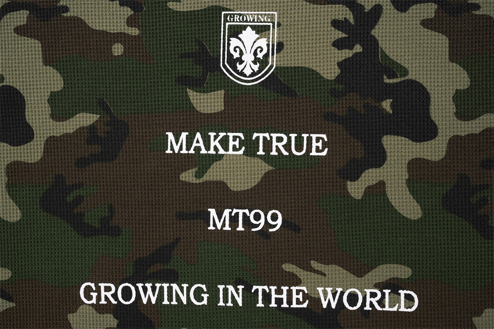 DAXUEN Camouflage long-sleeve top with graphics