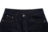 DAXUEN Dark indigo wide-leg denim jeans