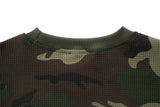 DAXUEN Camouflage long-sleeve top with graphics