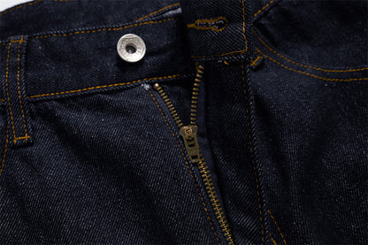 DAXUEN Dark indigo wide-leg denim jeans