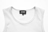 DAXUEN Men's slim-fit ribbed tank top in black and white