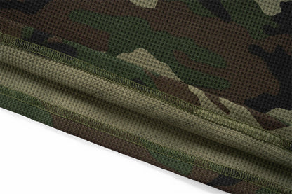 DAXUEN Camouflage long-sleeve top with graphics