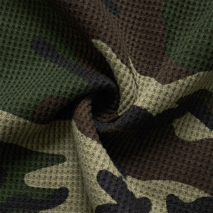 DAXUEN Camouflage long-sleeve top with graphics