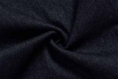 DAXUEN Dark indigo wide-leg denim jeans