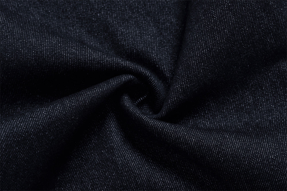 DAXUEN Dark indigo wide-leg denim jeans