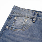 DAXUEN Light blue wide-leg denim jeans