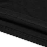 DAXUEN Black short-sleeved t-shirt with graphic text