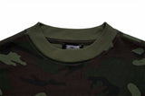 DAXUEN Camo graphic t-shirt with bold text and designs