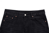 DAXUEN Loose-fitting wide-leg black denim jeans