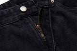 DAXUEN Loose-fitting wide-leg black denim jeans