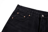 DAXUEN Loose-fitting wide-leg black denim jeans