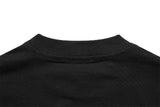 DAXUEN Black short-sleeved t-shirt with graphic text