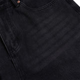DAXUEN Loose-fitting wide-leg black denim jeans