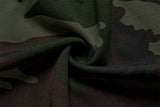 DAXUEN Camo graphic t-shirt with bold text and designs