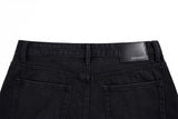 DAXUEN Loose-fitting wide-leg black denim jeans