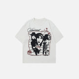 Stylish Portrait Print Summer T-Shirt