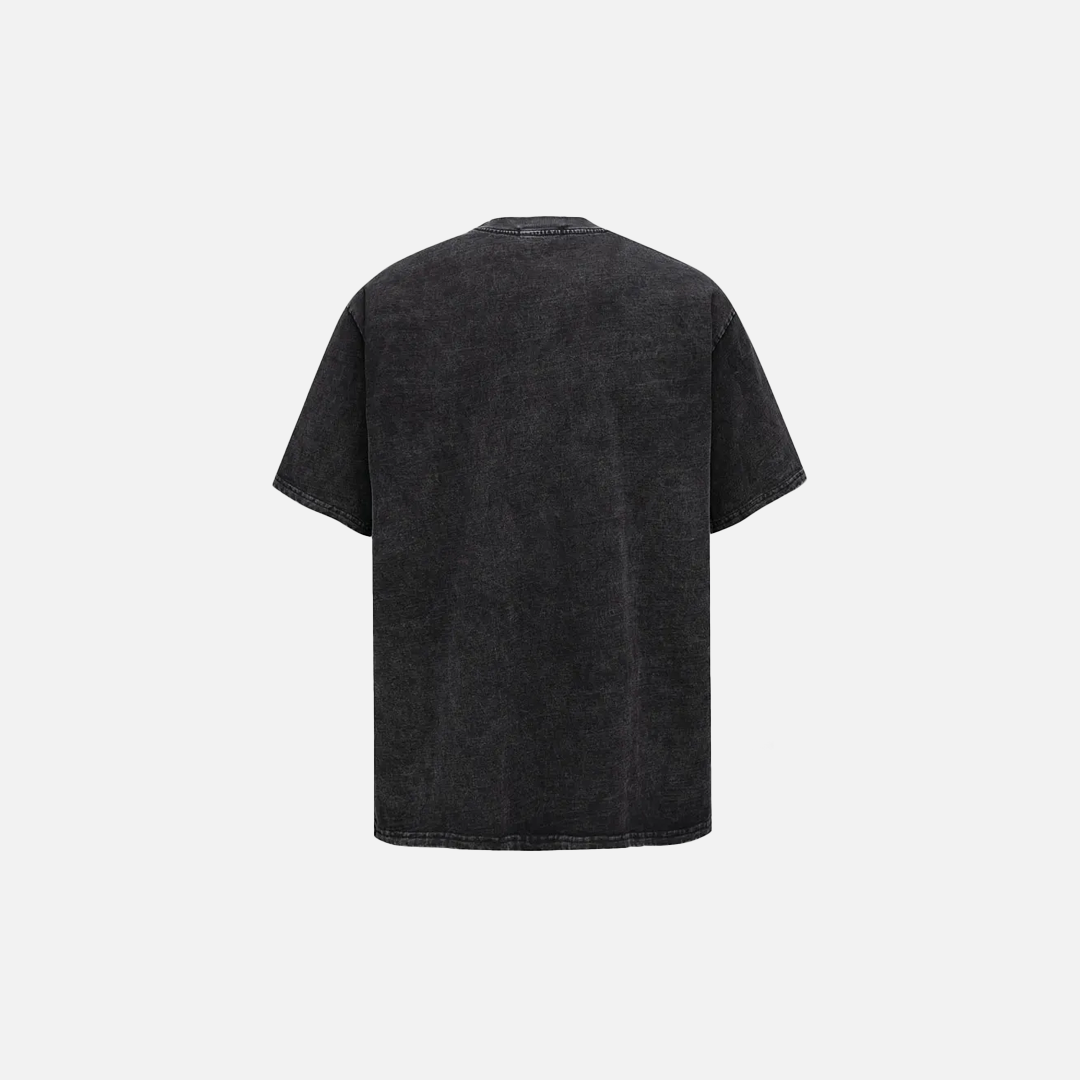 Graphic Vintage Black UFO Alien T-Shirt