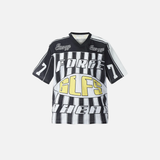 Retro Mesh Soccer Jersey Graphic Sport T-Shirt