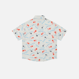 Golden Fish Graphic Hawaiian Short Shirt