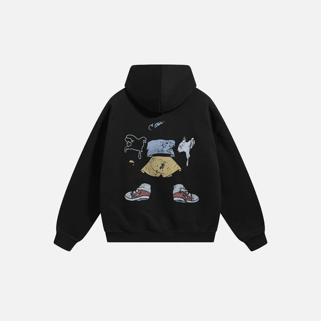 Optimistic Funny Cartoon Graphic Hoodie