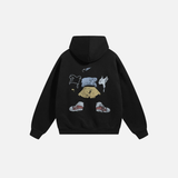 Optimistic Funny Cartoon Graphic Hoodie