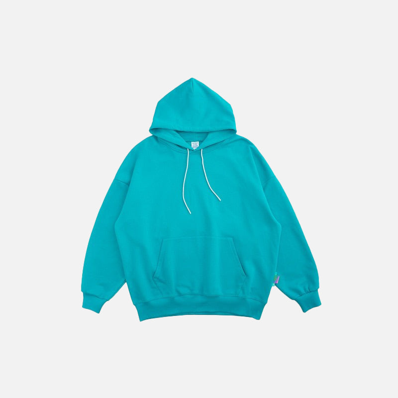 Terry Blank Solid Color Hoodie DAXUEN