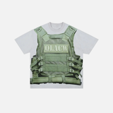 Streetwear High-Street Vest Printed T-Shirt