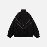 Striped Reflective V Jacket