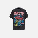 Graphic Vintage Black UFO Alien T-Shirt