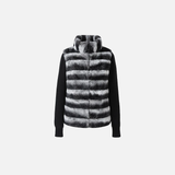 Luxury Wool Rabbit Fur Knitted Cardigan