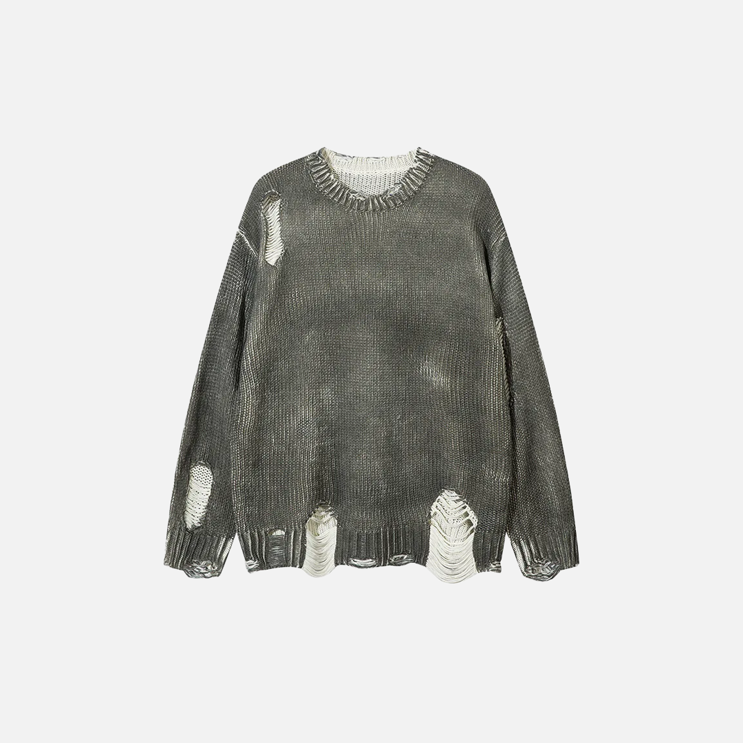 Vintage Distressed Loose Knitwear Sweater